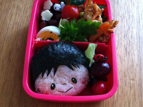 男の子のおむすびキャラ弁 レシピ 作り方 By Asa 楽天レシピ